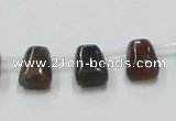 CAB130 15.5 inches 8*12mm trapezoid india agate gemstone beads