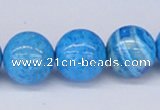 CAB224 15.5 inches 16mm round blue crazy lace agate beads