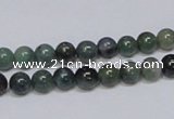 CAB383 15.5 inches 6mm round moss agate gemstone beads wholesale