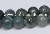 CAB386 15.5 inches 12mm round moss agate gemstone beads wholesale