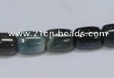 CAB392 15.5 inches 10*12mm column moss agate gemstone beads wholesale