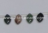 CAB412 15.5 inches 8*12mm horse eye moss agate gemstone beads