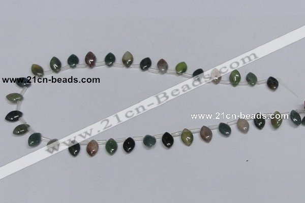 CAB412 15.5 inches 8*12mm horse eye moss agate gemstone beads