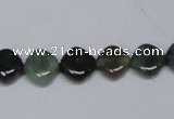 CAB418 15.5 inches 10*10mm rhombic moss agate gemstone beads