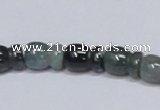 CAB426 15.5 inches 9*13mm vase-shaped moss agate gemstone beads