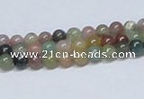 CAB431 15.5 inches 5mm round indian agate gemstone beads wholesale