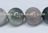 CAB436 15.5 inches 18mm round indian agate gemstone beads wholesale