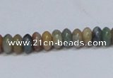 CAB440 15.5 inches 4*8mm rondelle indian agate gemstone beads