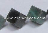 CAB443 15.5 inches 14*14mm inclined cube indian agate gemstone beads