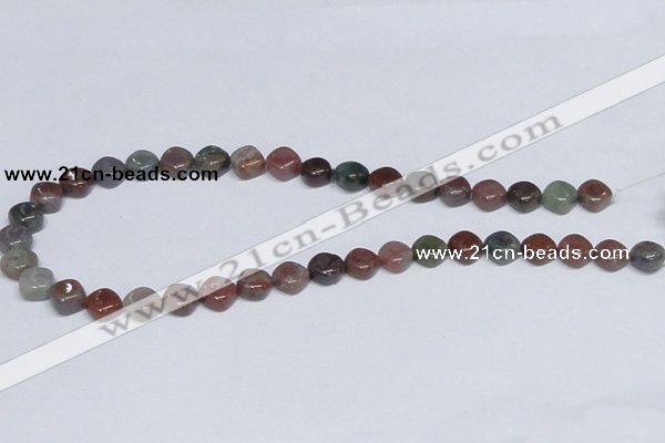 CAB450 15.5 inches 10mm rhombic indian agate gemstone beads