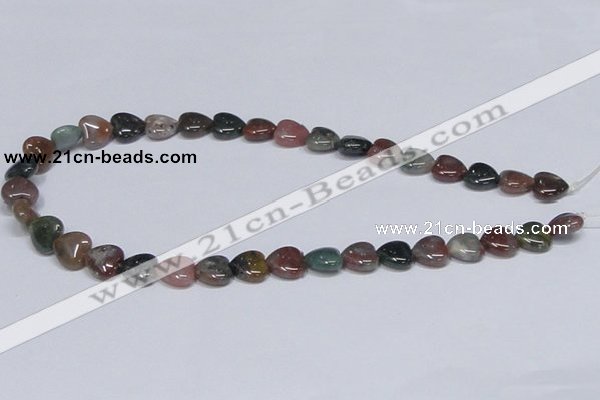 CAB454 15.5 inches 12*12mm heart indian agate gemstone beads