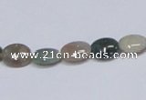 CAB456 15.5 inches 8*10mm oval indian agate gemstone beads wholesale