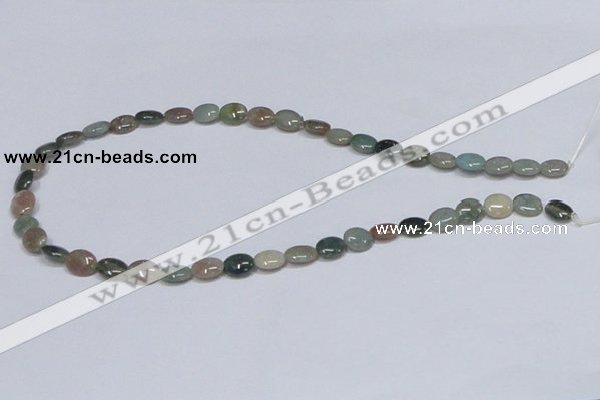 CAB456 15.5 inches 8*10mm oval indian agate gemstone beads wholesale