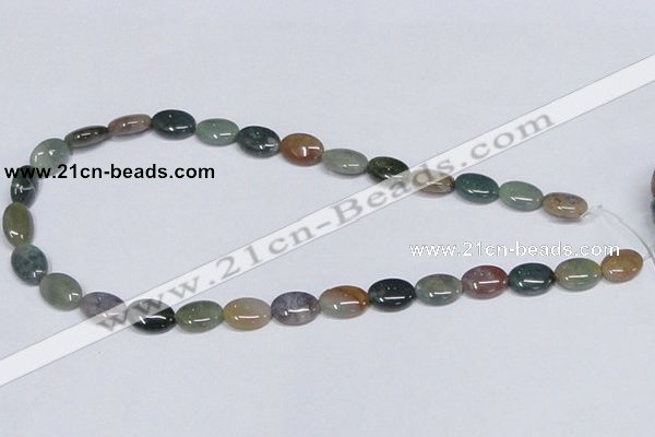 CAB457 15.5 inches 10*14mm oval indian agate gemstone beads wholesale