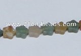 CAB458 15.5 inches 8*8mm star indian agate gemstone beads wholesale