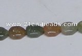 CAB467 15.5 inches 8*10mm freeform indian agate gemstone beads