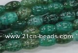 CAB50 15.5 inches 8*12mm egg-shaped peafowl agate gemstone beads