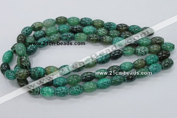 CAB51 15.5 inches 12*16mm egg-shaped peafowl agate gemstone beads