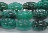 CAB52 15.5 inches 13*18mm egg-shaped peafowl agate gemstone beads