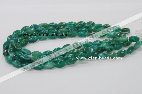 CAB57 15.5 inches 8*16mm twisted peafowl agate gemstone beads