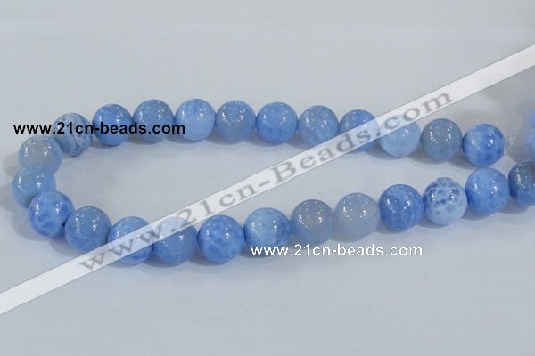 CAB649 15.5 inches 16mm round fire crackle agate beads wholesale