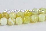 CAB659 15.5 inches 8mm round fire crackle agate beads wholesale