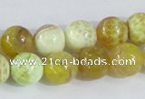 CAB661 15.5 inches 12mm round fire crackle agate beads wholesale