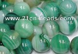 CAB715 15.5 inches 8mm round green agate gemstone beads wholesale