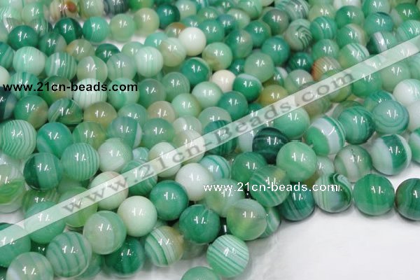 CAB715 15.5 inches 8mm round green agate gemstone beads wholesale