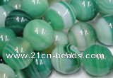 CAB716 15.5 inches 10mm round green agate gemstone beads wholesale