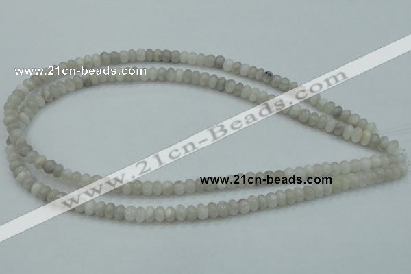 CAB900 15.5 inches 4*6mm rondelle natural crazy agate beads wholesale