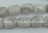 CAB903 15.5 inches 10*14mm nugget natural crazy agate beads wholesale