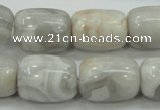 CAB904 15.5 inches 15*20mm drum natural crazy agate beads wholesale