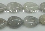 CAB908 15.5 inches 13*18mm flat teardrop natural crazy agate beads