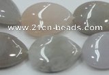 CAB958 15.5 inches 18*25mm flat teardrop ocean agate gemstone beads