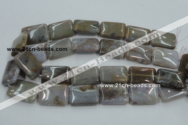 CAB961 15.5 inches 20*30mm rectangle ocean agate gemstone beads