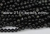 CAE01 15.5 inches 4mm round astrophyllite beads wholesale