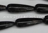 CAE24 15.5 inches 10*30mm teardrop astrophyllite beads wholesale