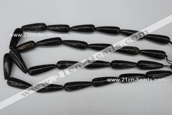 CAE24 15.5 inches 10*30mm teardrop astrophyllite beads wholesale