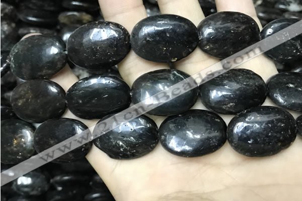 CAE302 15.5 inches 22*30mm oval astrophyllite beads wholesale