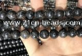 CAE308 15.5 inches 12mm round astrophyllite gemstone beads