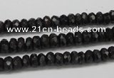 CAE31 15.5 inches 4*6mm faceted rondelle astrophyllite beads wholesale