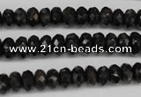 CAE32 15.5 inches 4*8mm faceted rondelle astrophyllite beads wholesale