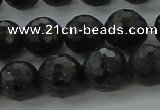 CAE37 15.5 inches 10mm faceted round astrophyllite beads wholesale