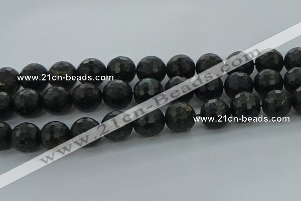 CAE41 15.5 inches 18mm faceted round astrophyllite beads wholesale