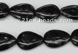 CAE68 15.5 inches 13*18mm flat teardrop astrophyllite beads wholesale