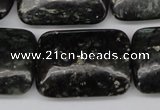 CAE95 15.5 inches 22*30mm rectangle astrophyllite beads wholesale