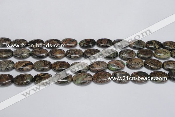 CAF125 15.5 inches 10*14mm oval Africa stone beads wholesale