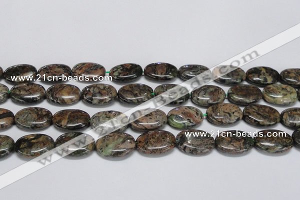 CAF128 15.5 inches 15*20mm oval Africa stone beads wholesale