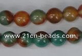 CAG1000 15.5 inches 10mm round rainbow agate beads wholesale